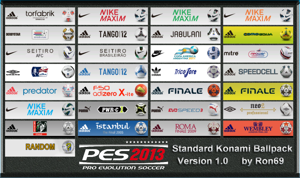 PES 2013 Ballpack 1.0 by Ron69