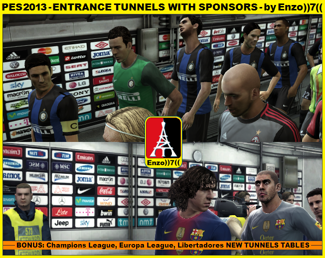 PES 2013 - Entrance Tunnels with Sponsors
