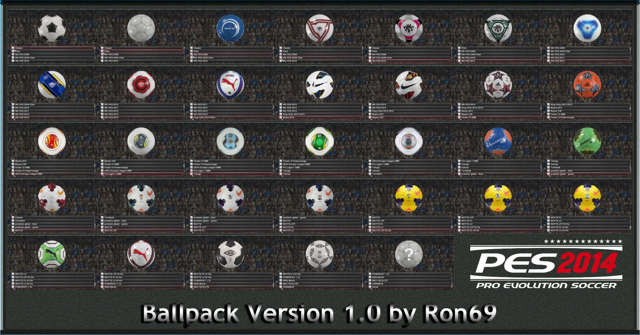 PES 2014 Ballpack 1.0 by Ron69