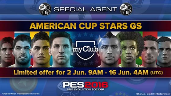 PES 2016 myClub: кампания «American Cup STARS»